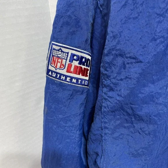 Vintage New York Giants Full Zip Starter Jacket, Large, Blue, Pro Line Hooded - Picture 7 of 13
